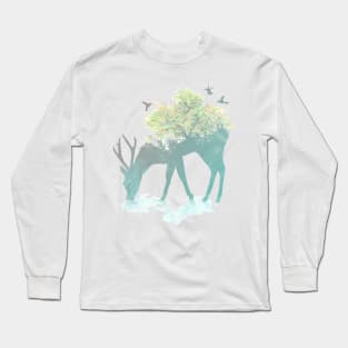 Surrealistic Deer Long Sleeve T-Shirt